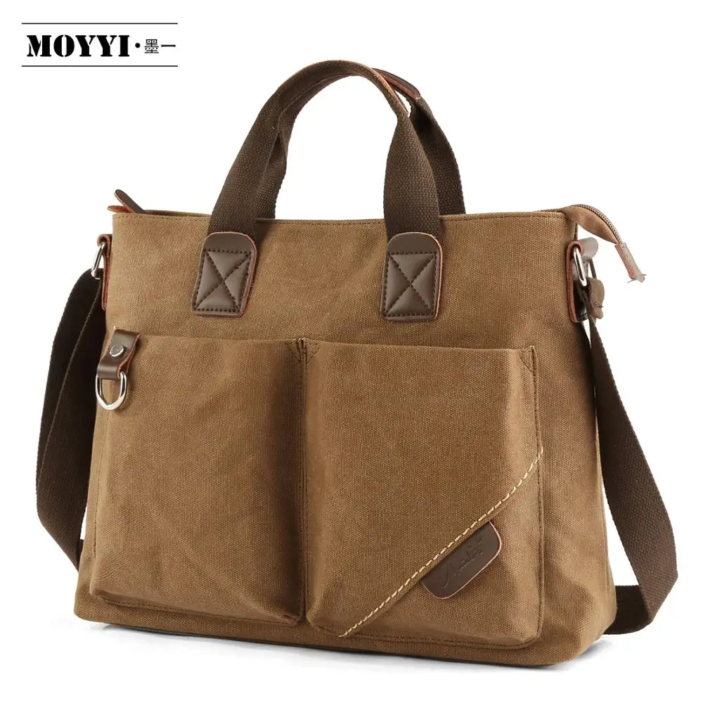 Мужская моющаяся Холщовая Сумка кожаный портфель Дорожный чемодан мессенджер