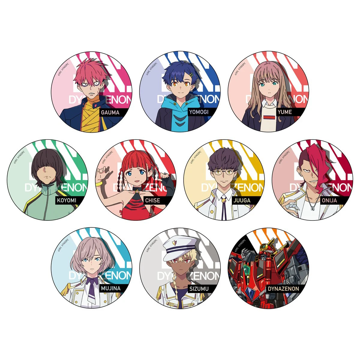 SSSS.DYNAZENON аниме Gauma Yomogi Asanaka Yume Minami Mujina Onija Chise сизуму Dynazenon металлический значок брошь булавки SSSS.DYNAZENON аниме Gauma Yomogi Asanaka Yume Minami Mujina Onija Chise сизуму Dynazenon металлический значок брошь булавки