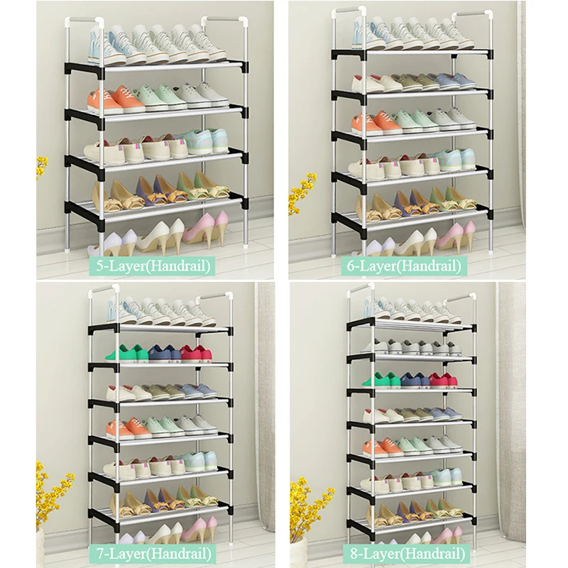 multi layer shoe rack easy installation portable saving space home dorm stand holder shoe shelf organizer shoes cabinet free global shipping