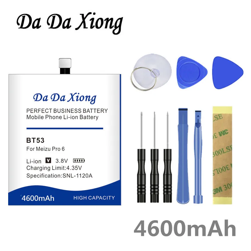 4600mA 0 циклов Батарея для Meizu PRO6 BT53 смарт мобильный телефон PRO 6 6s Pro 6S