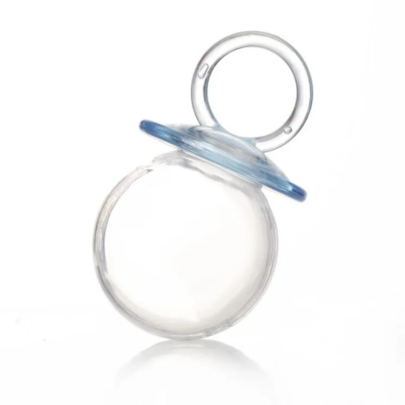 Blue 12 шт леденец прозрачный пластик конфеты свадебное оформление коробки Baby Shower Рождество День рождения стаканчики для вечеринки, подарков - Цвет: Blue