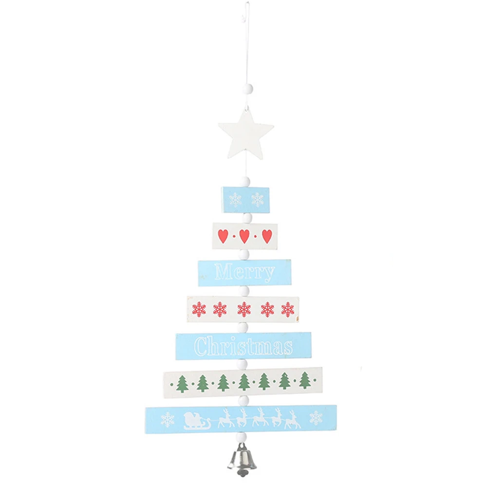 Рождественский орнамент с рождественской елкой деревянная подвеска для дома