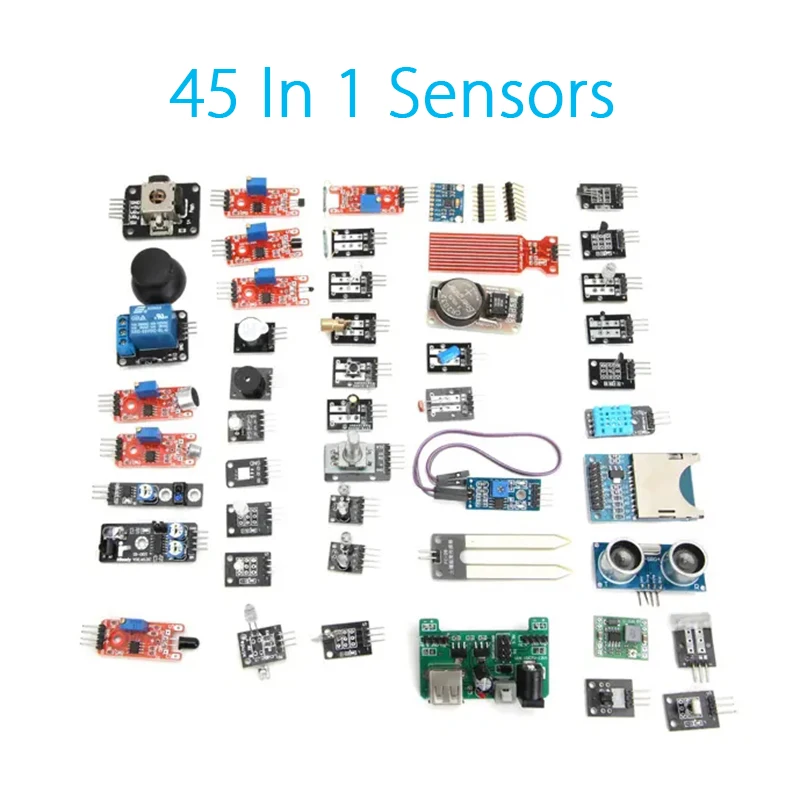 

45 In 1 Sensor Module Board Starter Kits Upgrade Version Geekcreit for Arduino - products that work with official Arduino board
