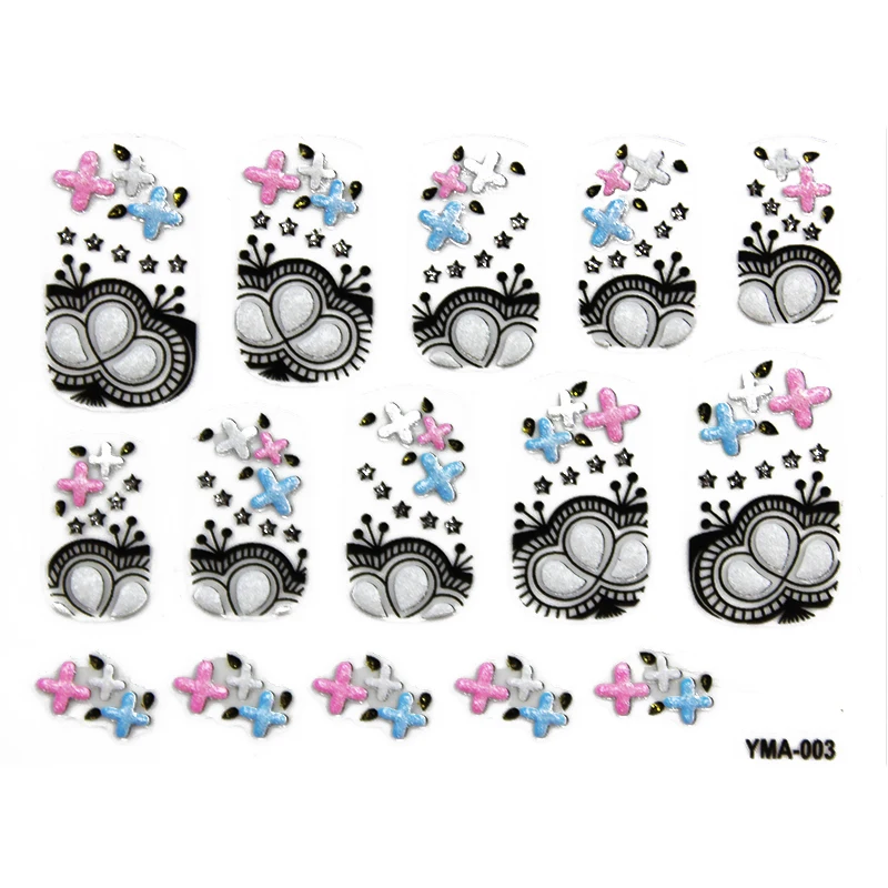 1 шт. Стикеры для дизайна ногтей GAM-BELLE французские декорации наклейки патчи