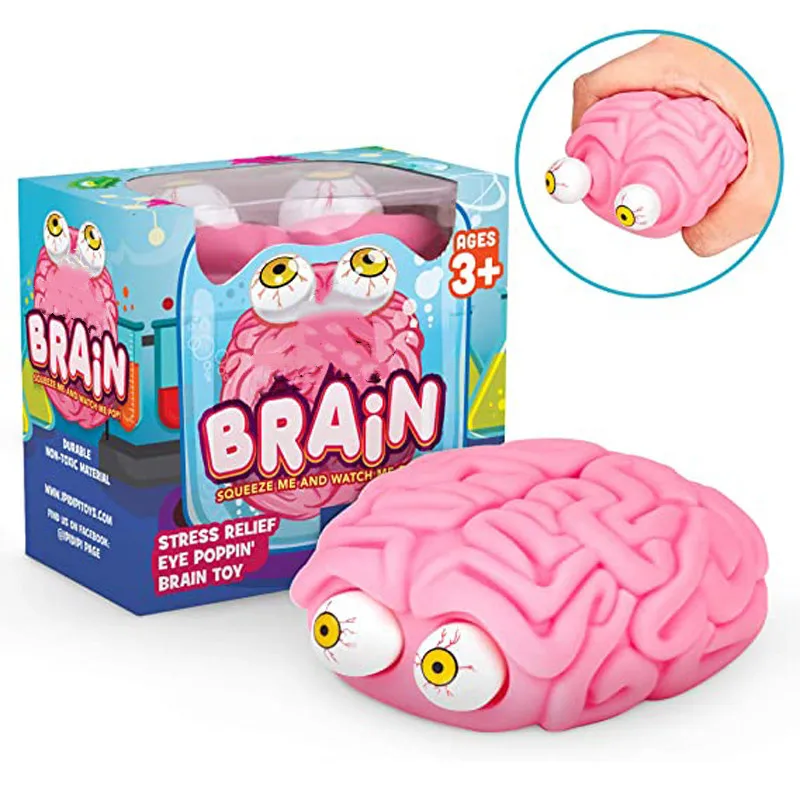 

Squeeze Eyes Brain Stress Relief Toy Novelty Creative Vent Decompression Tricky Office Toys Birthday Gift for Kids Friends