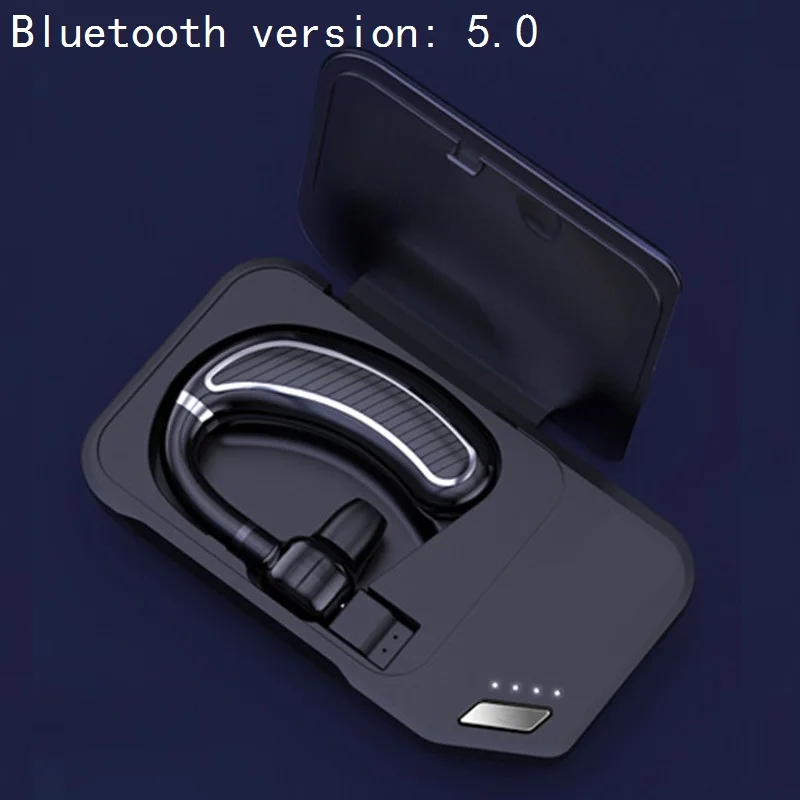 black silver suit Handsfree Bluetooth наушники Автомобильная беспроводная гарнитура с Bluetooth наушники для телефона наушники с микрофоном громкой связи беспроводные наушники - Цвет: black silver suit