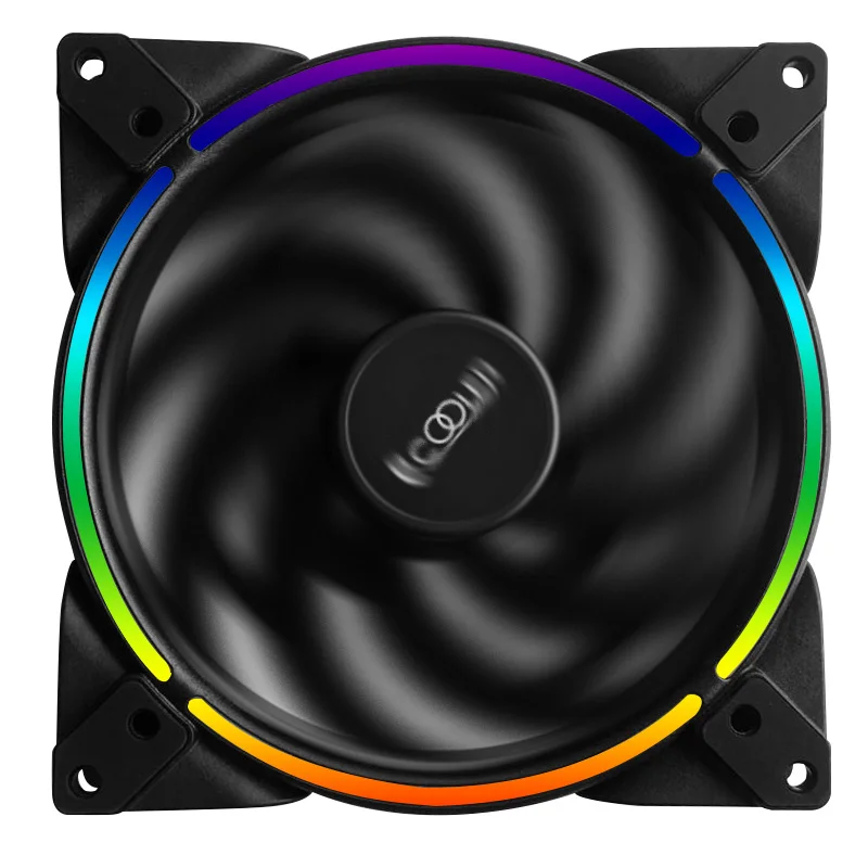Pccooler 14 см RGB вентилятор для чехол компьютера, высокопроизводительный кулер вентилятор 12V4PIN/5V3PIN RGB PMW вентилятор Замена кулера для воды