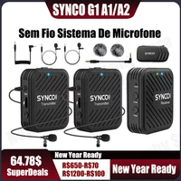 synco g1 g2 a1 a2 g1a1 g1a2 g2a1 g2a2 wireless lavalier microphone system for smartphone laptop dslr tablet camcorder recorder