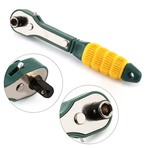 Мини 14 дюймов отверточных головок Полюс 6,35 мм Внутренний шестигранный с двумя головками торцевых ключей разводной раздвижной гаечный ключ для дома ручной инструмент аксессуар