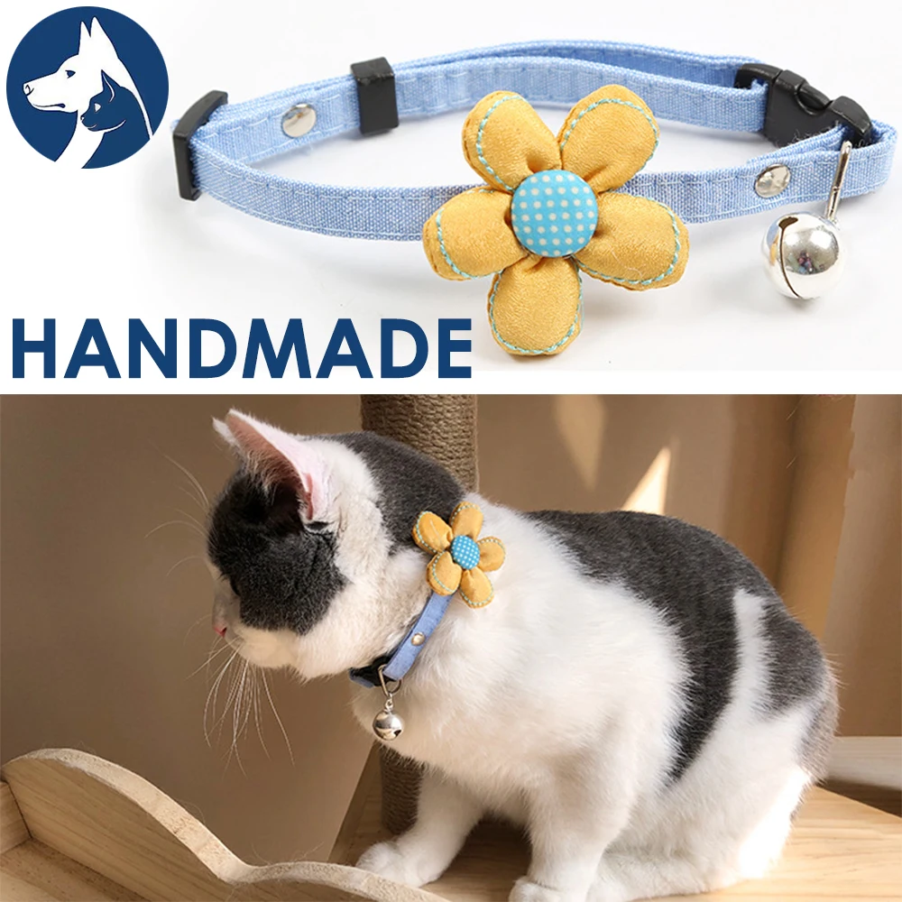 Ошейник для кошек маленький ошейник собак ожерелье милый котенка розовый Кот