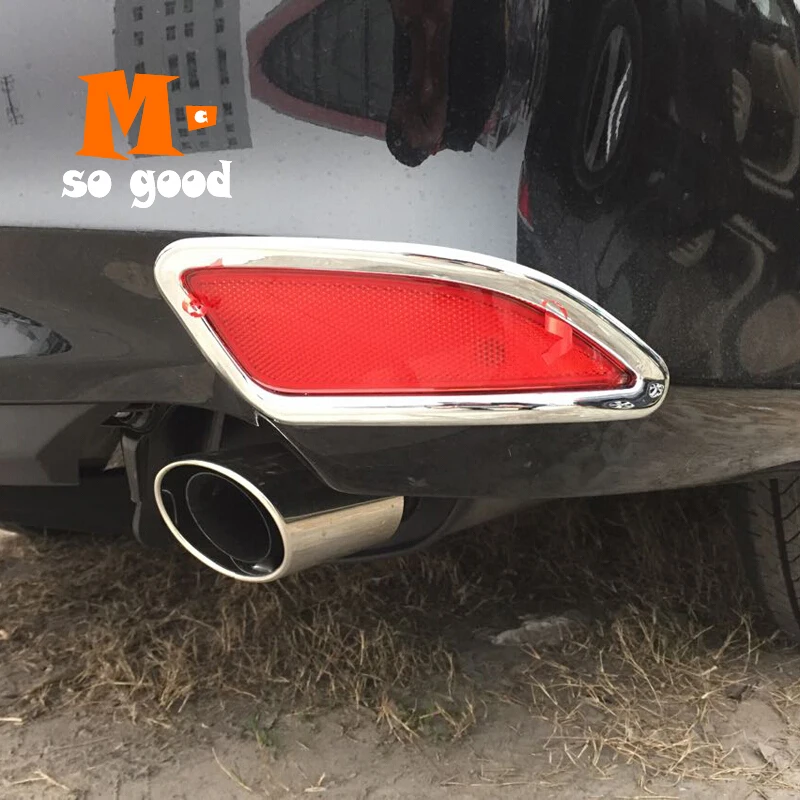 2015 2016 2017 задние противотуманные фары лампа тень рамка наклейки модифицированный