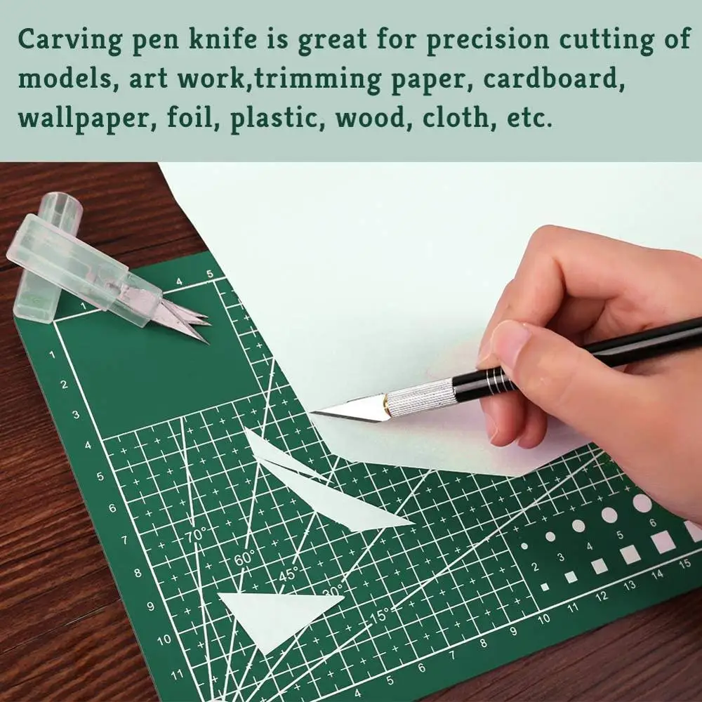 

LMDZ 85 PCS Rotary Cutter Kit Rotary Cutter Tool Kit with Carving Knife Cutting Mat Storage Bag Replacement Cutter Blades