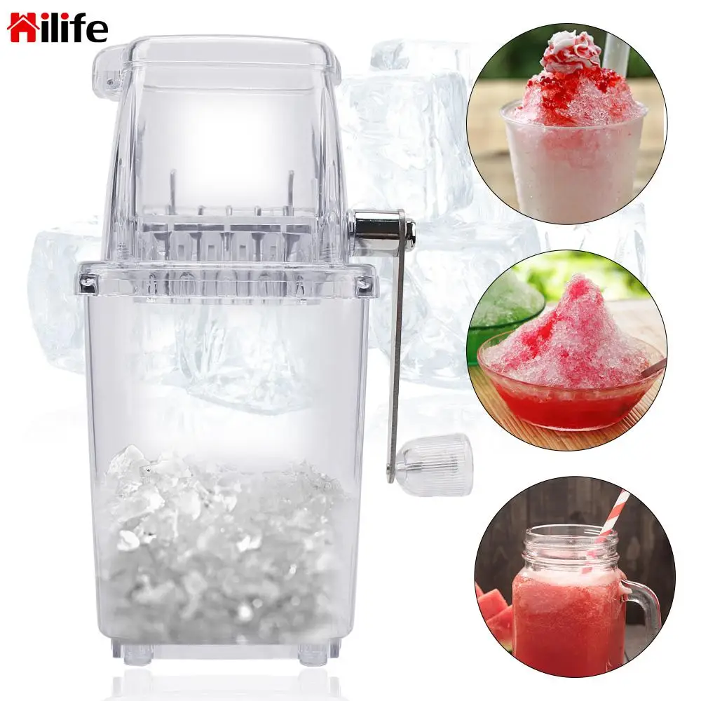 

Ручная дробилка льда, ручная машина для бритья льда для дома, кухни, бара, инструменты для льда, многофункциональные портативные многофункц...