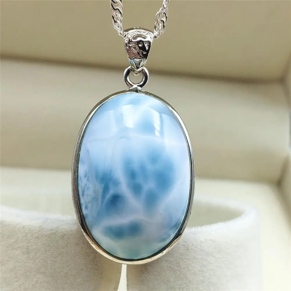 Топ из натурального синего камня laristar прозрачная Подвеска для женщин и мужчин