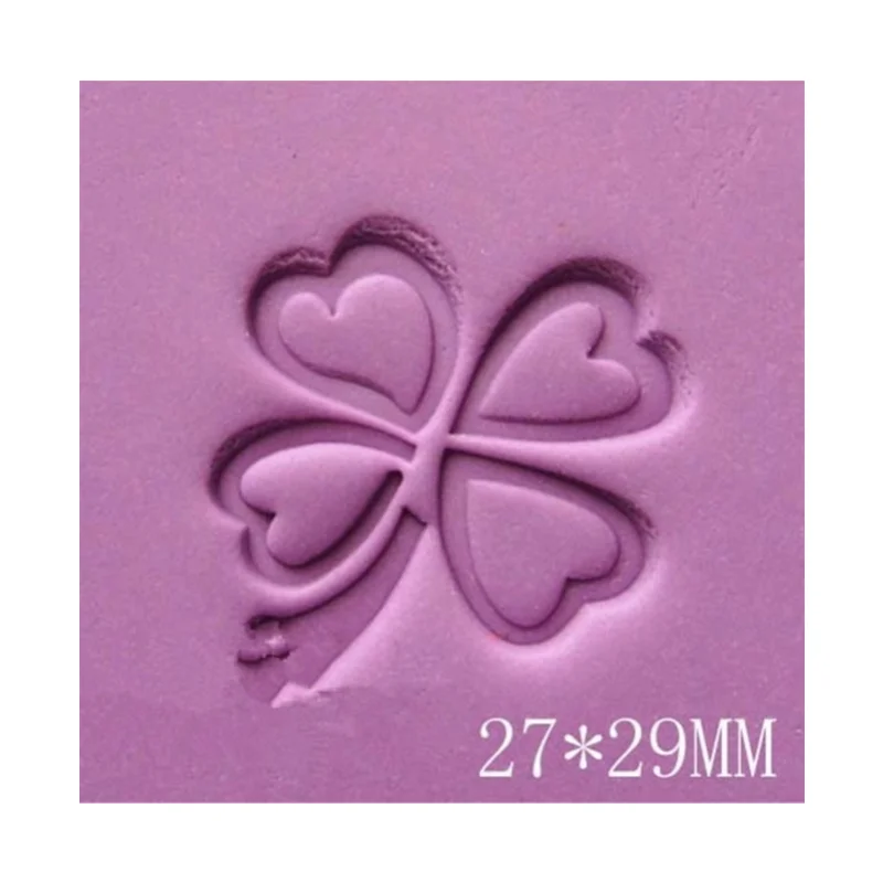 Бесплатная доставка DIY Craft 29*27 мм Клевер Дизайн Смола Мыло Stamp домашний