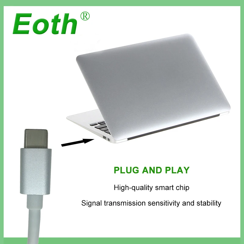 Кабель-адаптер Eoth USB 3 1 Type C женский для Macbook 12 дюймов Chromebook Pixel Lumia 950XL | Компьютеры и