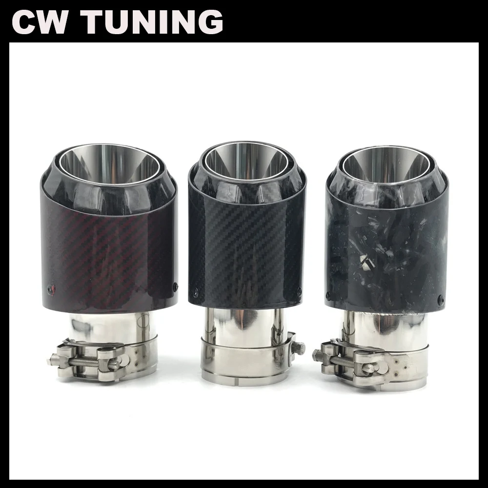 Новые 3 модели труб из натурального углеродного волокна с глянцевой черной