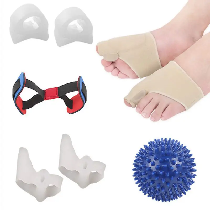 Комплект для корректирующие накладки Bunion Protector Toe Spreader Relief Socks Sleeve Stretcher Separator