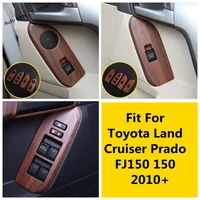 car interior armrest window lift switch button panel cover trim accessories for toyota land cruiser prado fj150 150 2010 2020