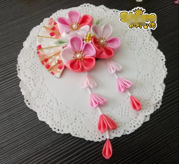 Аксессуары для косплея головной убор ручной работы японское кимоно заколка с