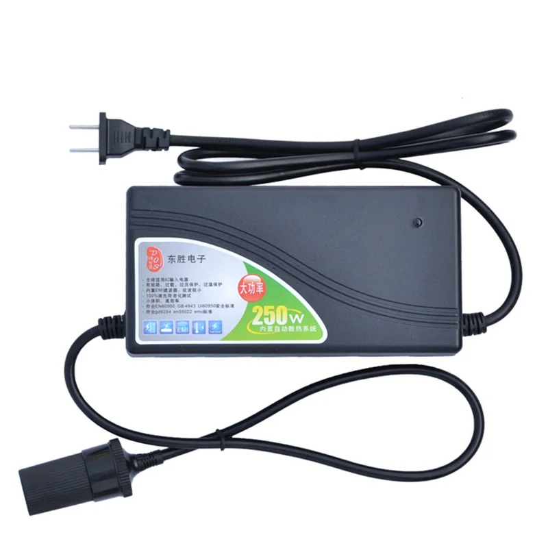 

Buendeer DC 12V 20A Output Adapter Car Power Supply Cigarette Lighter Plug Car Charger Socket 250W Power Converter Ac 110/220v
