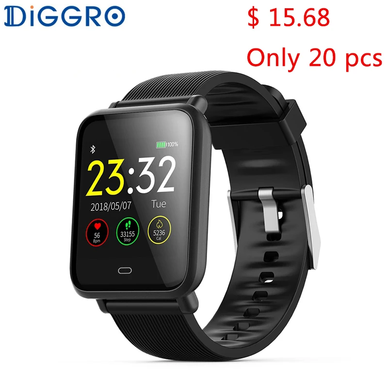Умные часы Diggro Q9 с монитором артериального давления и пульса IP67