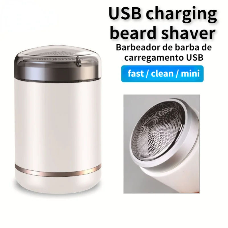 

Оптовая продажа, мини-бритва для бороды, Мужская электрическая машинка для удаления волос на лице, моющаяся портативная Бритва для бороды с ...