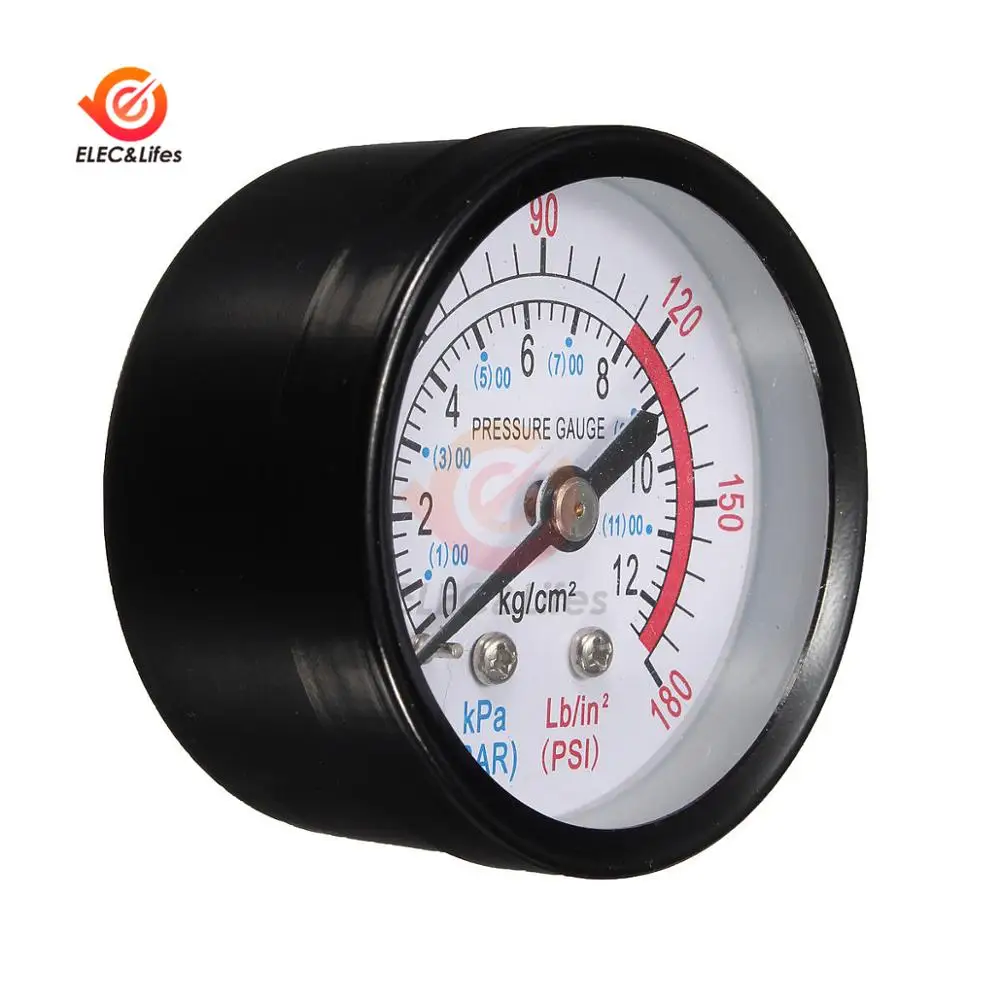 Вакуумный манометр мини циферблат воздушный вакуумный компрессор Манометр 0 180 PSI