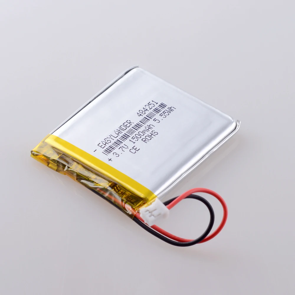 JST2.0 2P 484251 3 7 В 1500 мАч 504050 494251 Перезаряжаемая литий-ионная полимерная батарея