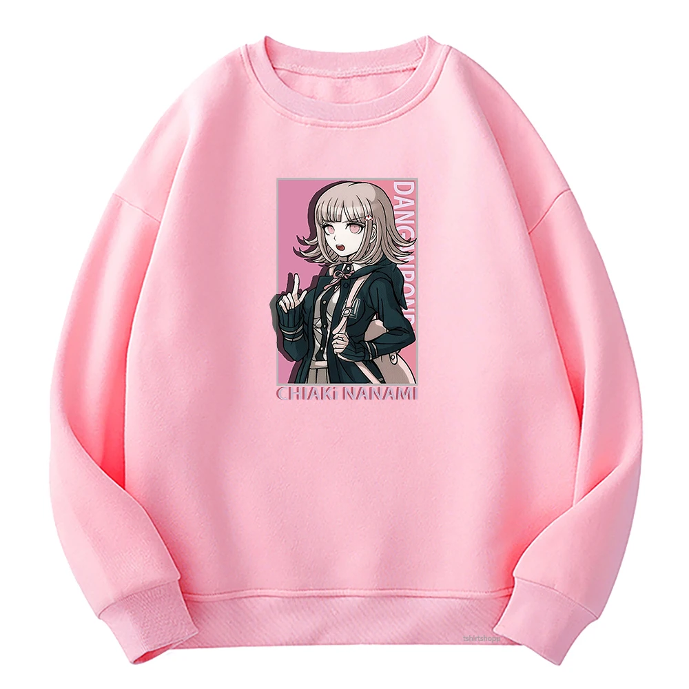 

Chiaki Nanami Hoodie Crew Neck Pullovers Sweatshirts Sudaderas Men Manga Harajuku Kawaii Danganronpa Hoodies Hot Anime Clothes