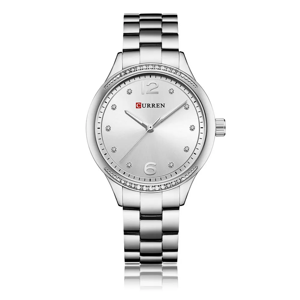 Sliver Роскошные брендовые нейтральные кварцевые часы для мужчин и женщин бриллиантовые золотые часы из нержавеющей стали аналоговые модные часы для подарка часы BM213 - Цвет: Sliver