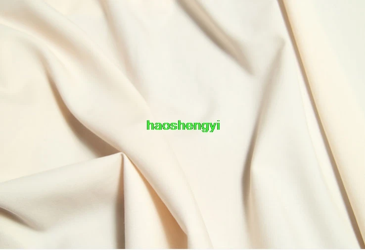 

All-match color worsted wool beige thin cool wool clothing fabric