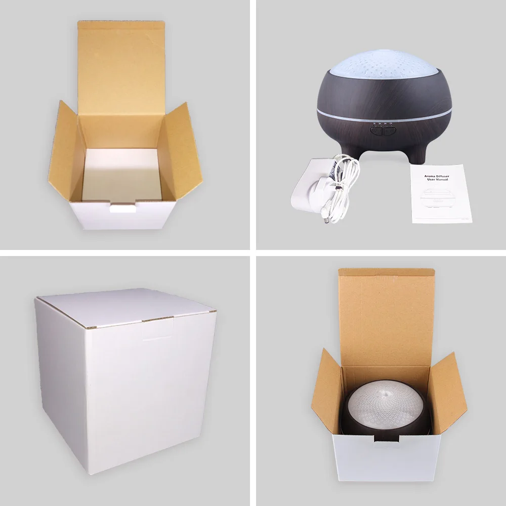 Bluetooth арома диффузор древесины ультразвуковой увлажнитель для дома с лампа