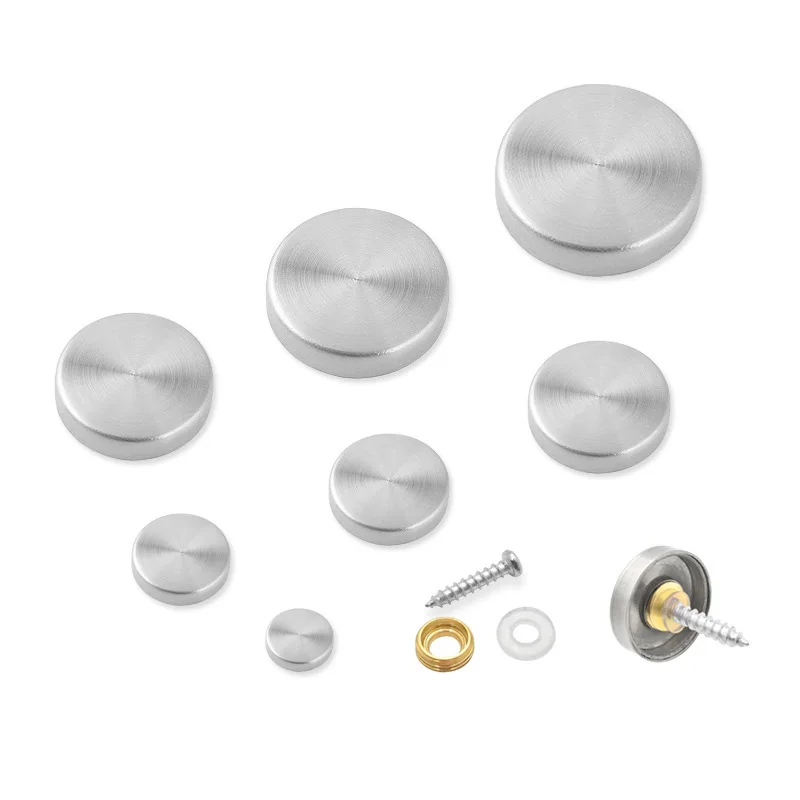 4 шт. Нержавеющая сталь декоративный зеркальный винт Кепки ногти винтовыми