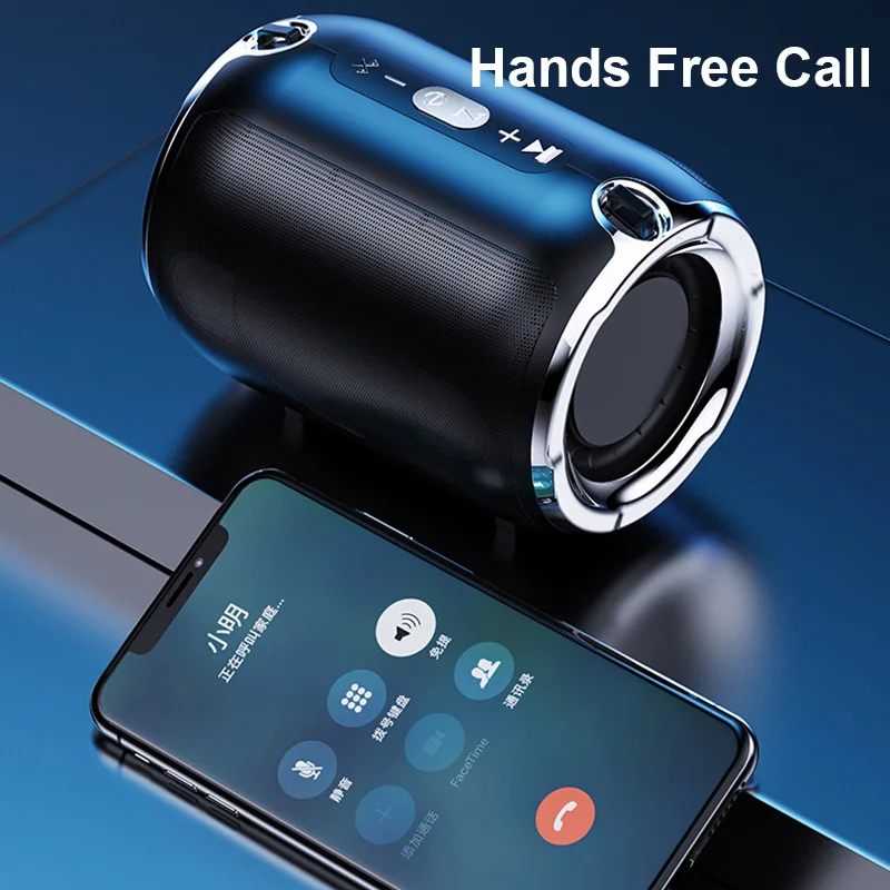 Портативная беспроводная Bluetooth колонка миниатюрная стерео Колонка для телефона