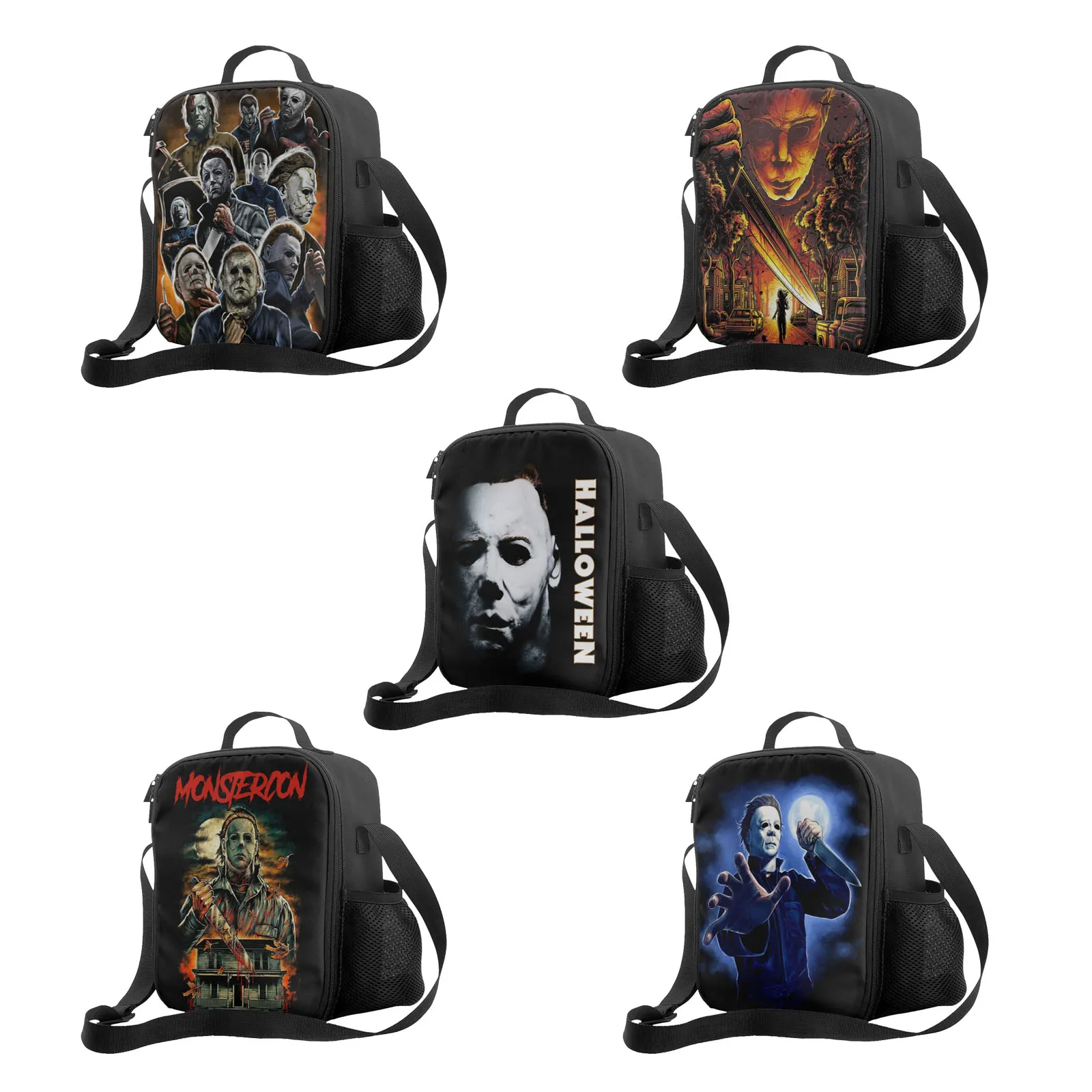 

Сумка для ланча с изображением фильма ужасов пятница 13-го Джейсона вурхеса, сумка-тоут, термоконтейнер для ланча с изоляцией