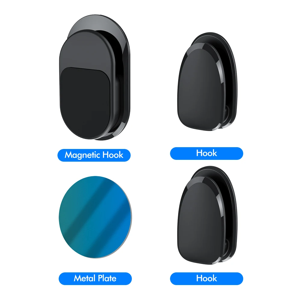 Magnetic hook holder ROCK мини-магнитный автомобильный держатель для телефона в форме полосы, алюминиевая подставка для мобильного телефона, крепление для iPhone XS MAX samsung S9 S10 Xiaomi - Цвет: Magnetic hook holder