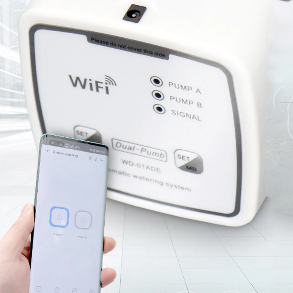 Умный набор для полива сада с Wi-Fi 5/20 дюйма двойной насос таймер дистанционное