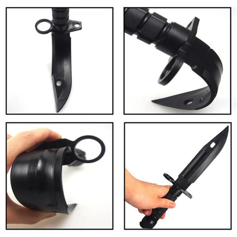 

J2FF Safe 1: 1 Rubber Knife Military Training Enthusiasts CS Cosplay Toy Sword First Blood Props Dagger Model