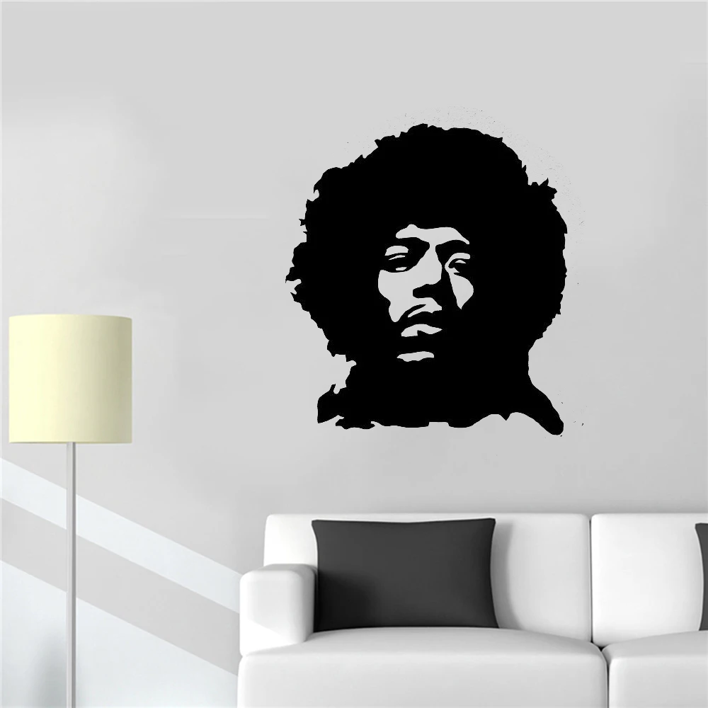 Рок настенные наклейки для гостиной гитары музыкальная гитара Jimmi Hendrix виниловые