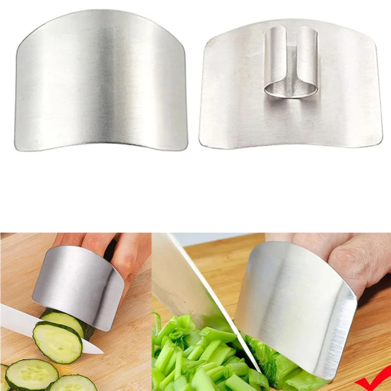 

Stainless Steel Kitchen Tool Hand Finger Protector Knife Cut Slice Safe Guard Kitchen Gadget Kitchen Tools Gadgets