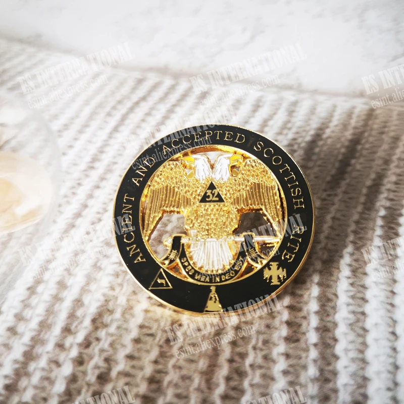 Оптовая продажа Masonic значок булавки на лацканы масон вольный каменщик BLM26 Размер 3