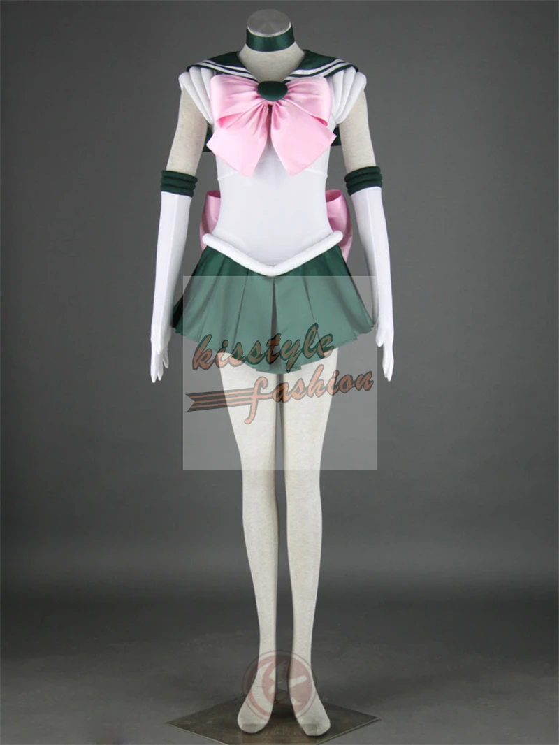 Sailor Jupiter 02 Милый Солдат Сейлор Мун, Венера Юпитер Меркурий Марс Нептун Сатурн Чиби 1 г вечерние платья Хэллоуин Косплей Костюм - Цвет: Sailor Jupiter 02