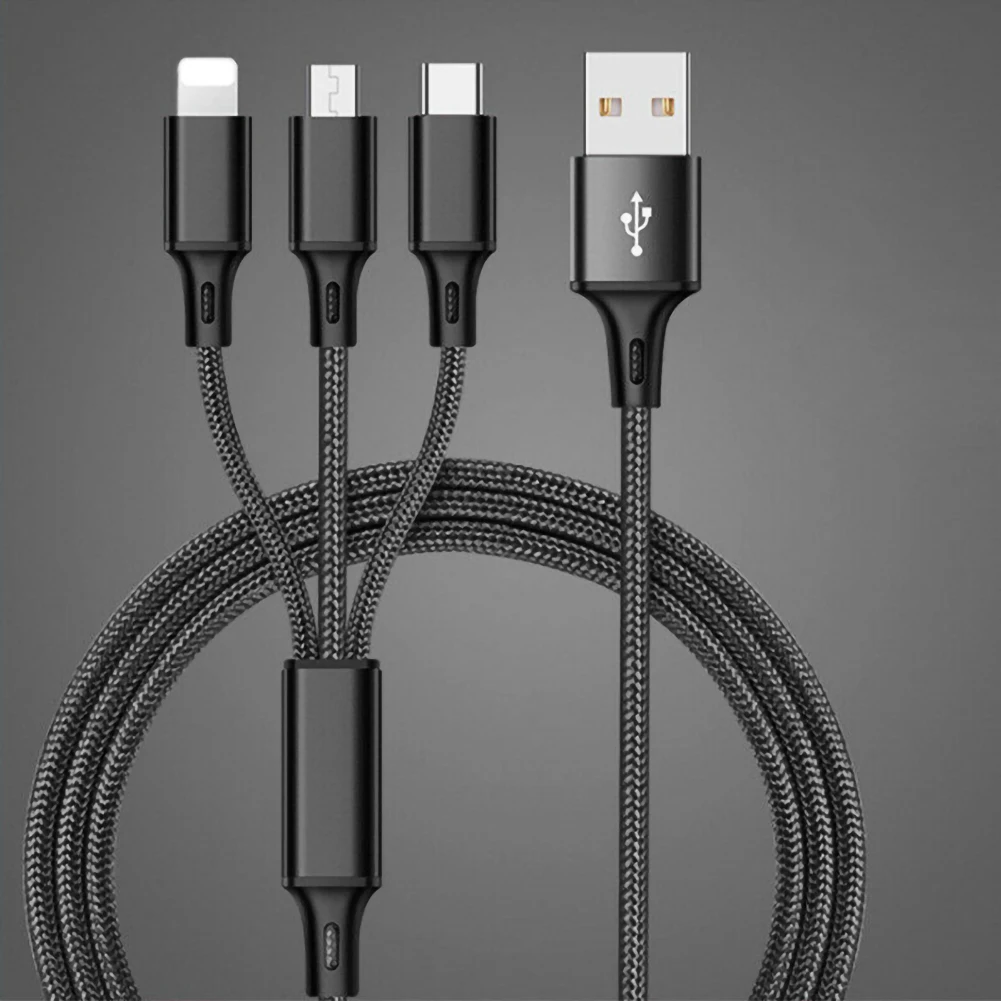 Зарядка через USB линии передачи данных Универсальный 3 в 1 многофункциональная