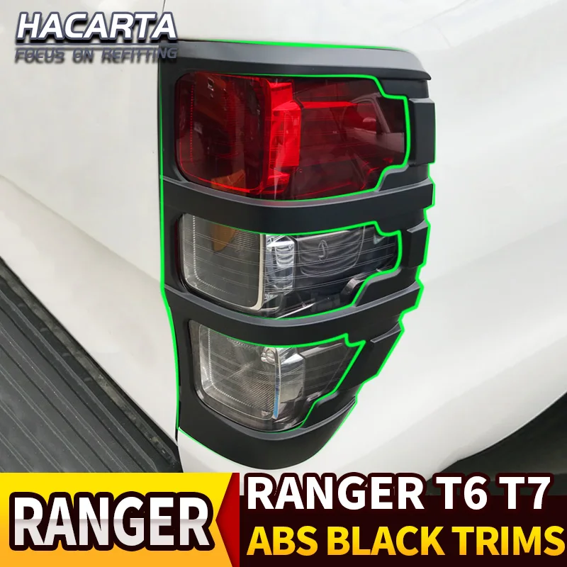 Аксессуары для ford ranger матовые черные чехлы из АБС пластика задсветильник отделка