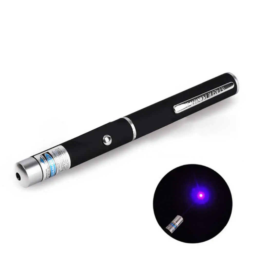 

HiMISS Blue Pointer LED Pen Flashlight Beam Light 405nm 5MW Professional High Power Presenter Flashlight