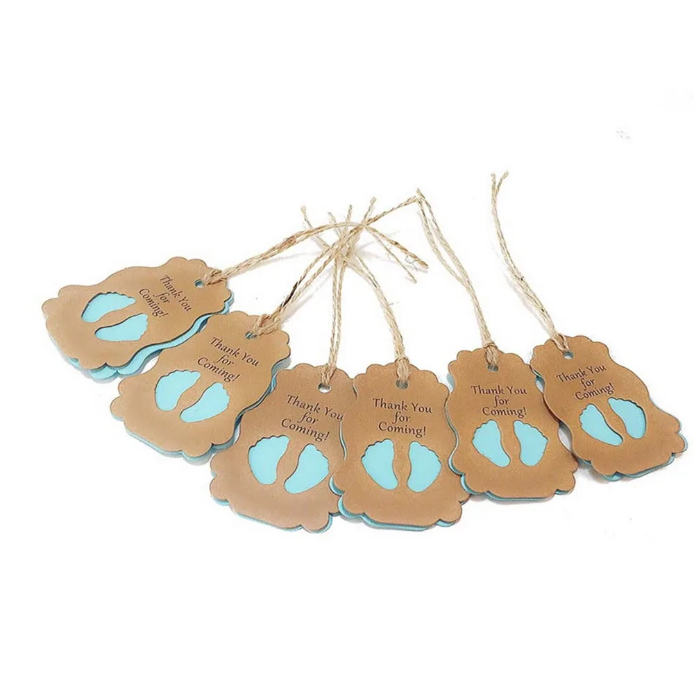 50 шт. спасибо за Ваш приход бумажные подарки бирки этикетки детский душ День