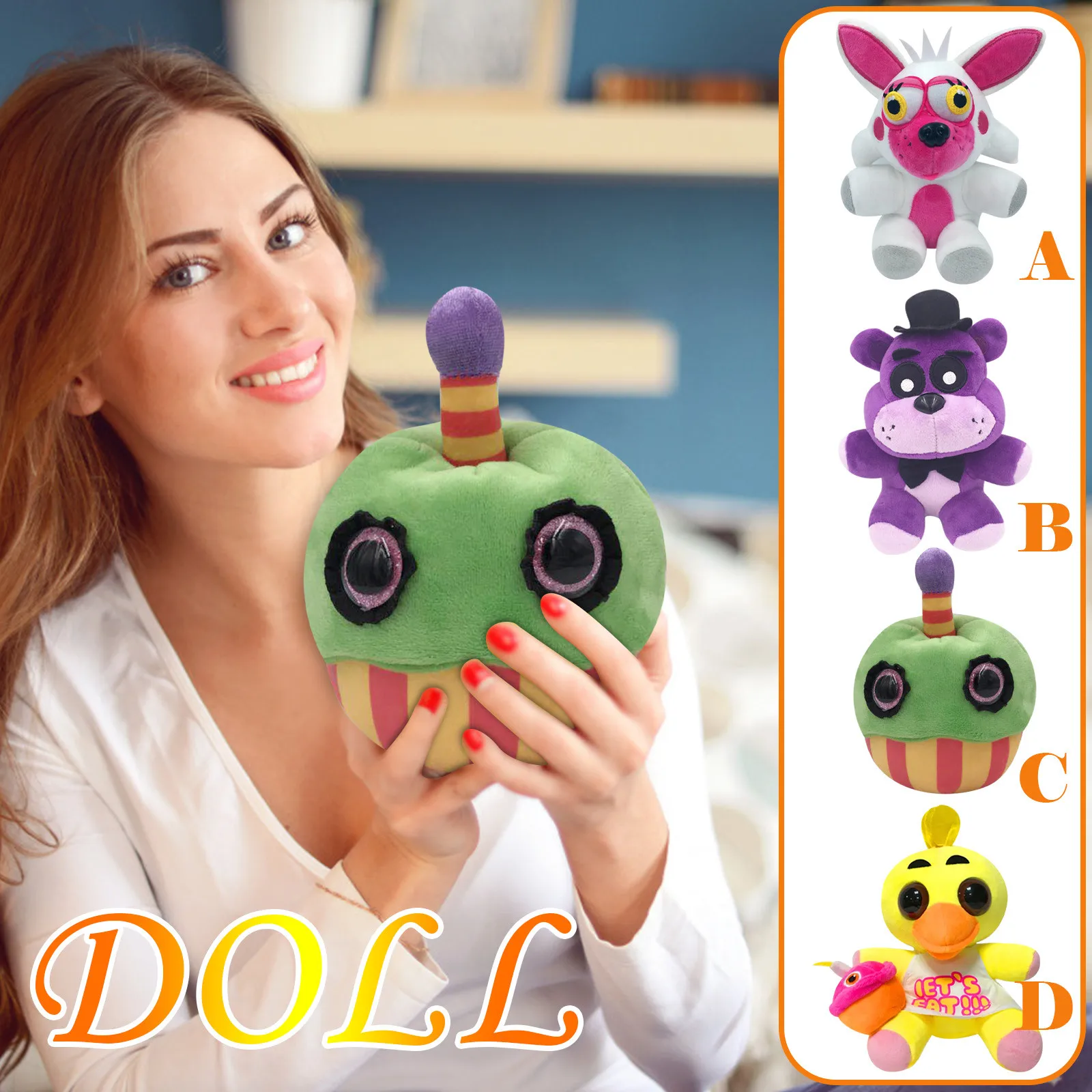 Новый 18 см с рисунком персонажей из игры пять ночей в Фредди принтом &quotКошмар