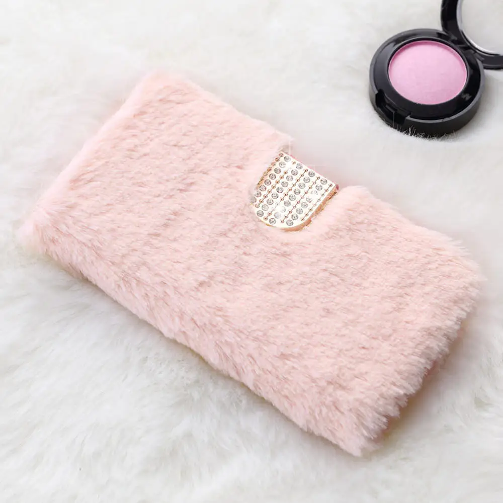 LAPOPNUT плюшевый теплый кожаный чехол бумажник с откидной крышкой для телефона Samsung