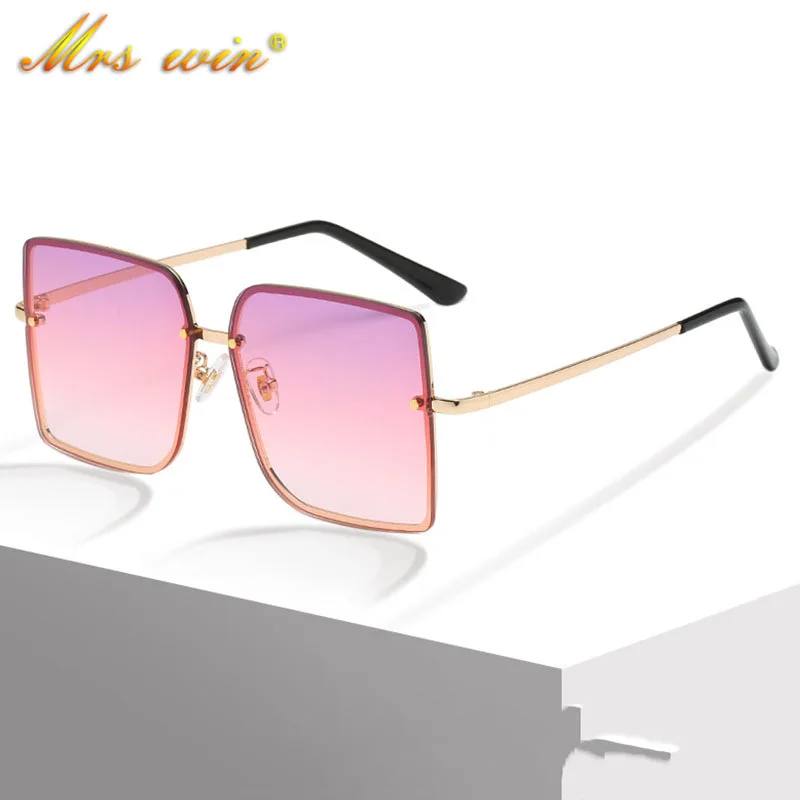 

Новинка 2021, квадратные Дизайнерские мужские градиентные солнцезащитные очки, женские металлические солнцезащитные очки для океана, класси...